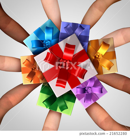 People Giving Gifts - Stock Illustration [21652280] - PIXTA