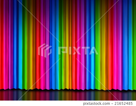 Rainbow ÊCurtain on Theater Stage Rainbow ÊCurtain on Theater Stage 21652485