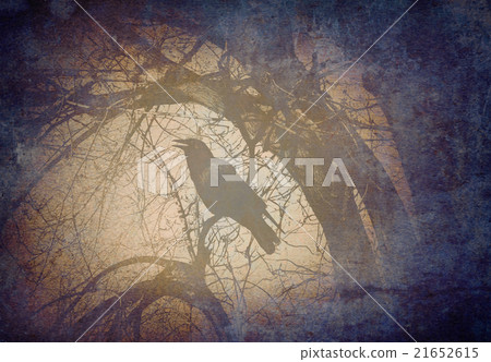 Scary Crow On A Branch 21652615