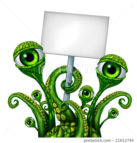 Space Alien Creature Sign 21652794