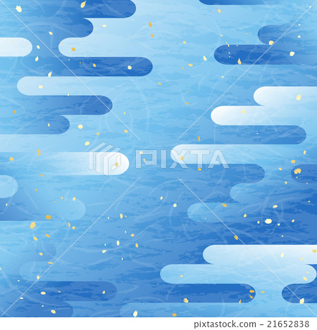 Blue-based hazy pattern background - Stock Illustration [21652838] - PIXTA