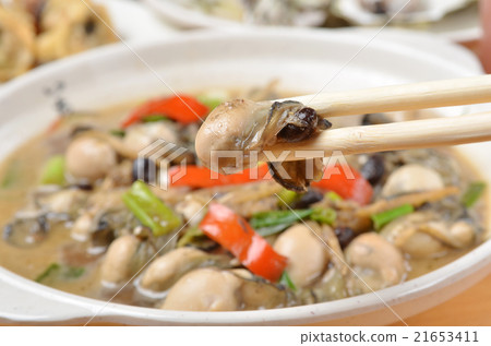Oyster in black bean sauce Oyster in black bean sauce 21653411