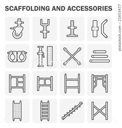 Scaffolding icon Scaffolding icon 21653477