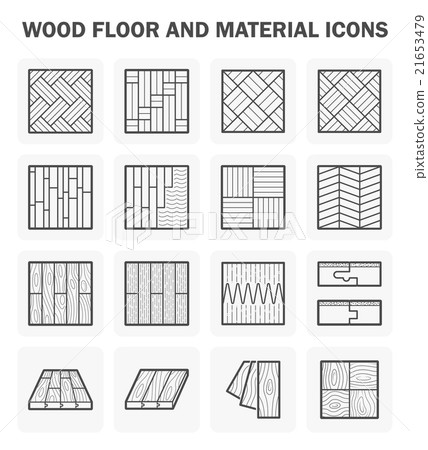 Wood floor icons 21653479