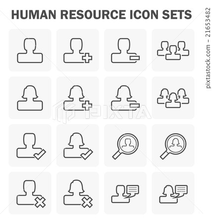 Human resource icon Human resource icon 21653482