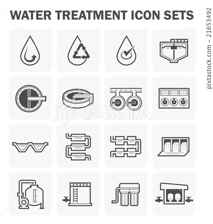 Water treatment icon 21653492