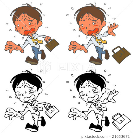 Businessman of heatstroke 21653671