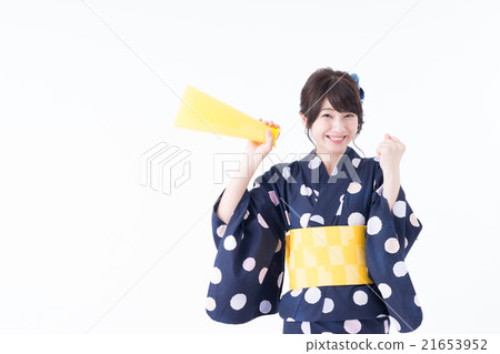 Yukata woman (megaphone) Yukata woman (megaphone) 21653952