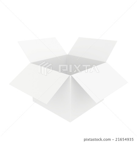 Blank open white box - Stock Illustration [21654935] - PIXTA