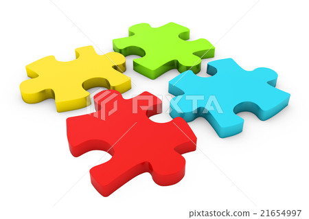 colorful disconnected puzzle 21654997