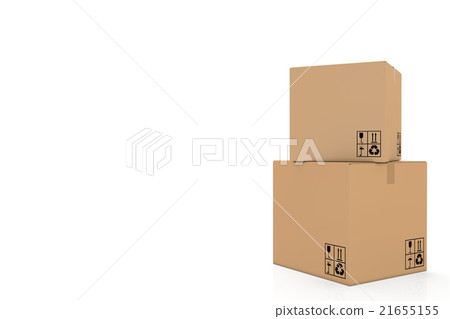 cardboard boxes to the design style 21655155