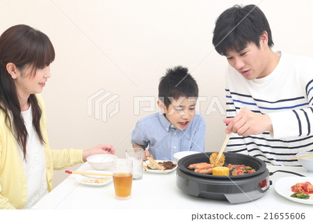 父母和烤肉 21655606