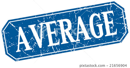 average blue square vintage grunge isolated sign - Stock Illustration ...