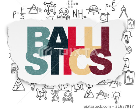 Science concept: Ballistics on Torn Paper 21657917