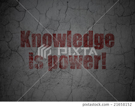 Learning concept: Knowledge Is power! on grunge 21658152