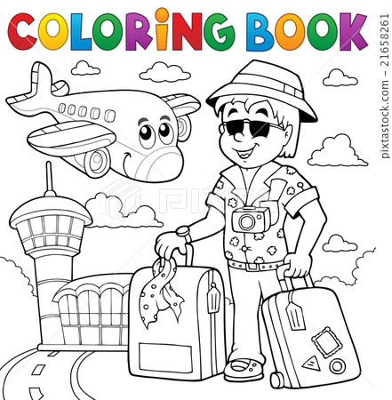 Coloring book travel thematics 2 Coloring book travel thematics 2 21658261