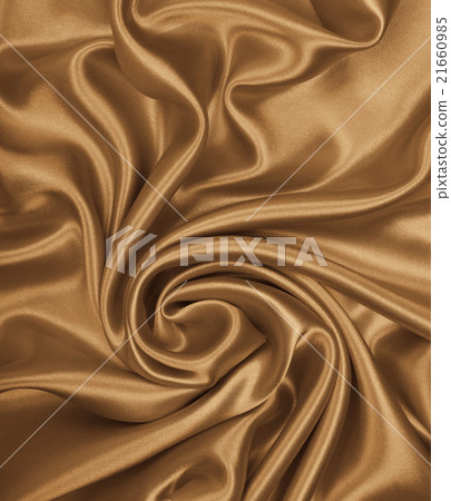 Smooth elegant golden silk or satin  21660985