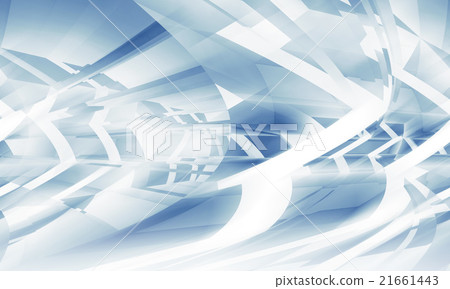 Abstract 3d digital background, blue pattern 21661443