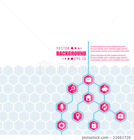 Abstract creative concept vector hexagon network - Stock Illustration ...