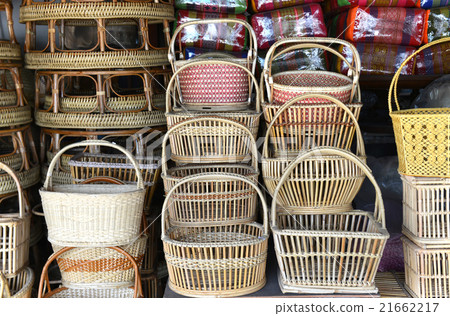 bamboo basketwork natural handmade 21662217