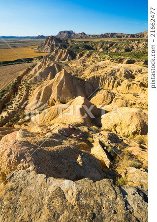 desert landscape of bardenas reales natural park desert landscape of bardenas reales natural park 21662477
