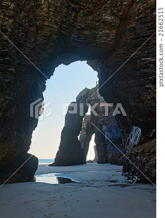 Natural arches at sand beach 21662515