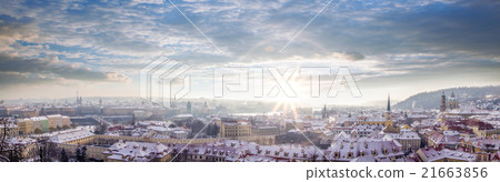 Prague during winter time in Czech Republic 21663856