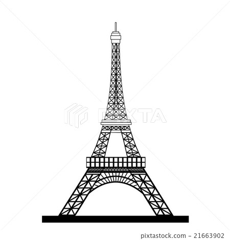 Eiffel Tower Black Silhouette Eiffel Tower Black Silhouette 21663902