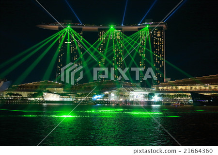 Night view of Marina Bay Sands 2 21664360