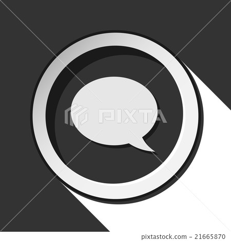 icon - speech bubble with shadow - Stock Illustration [21665870] - PIXTA
