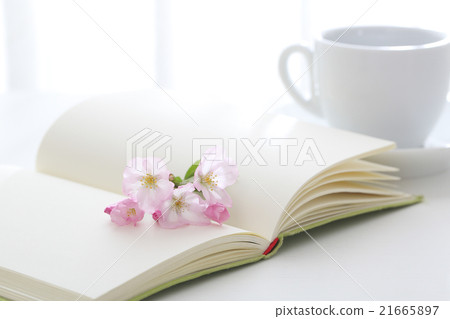 櫻花，書籍和咖啡 21665897