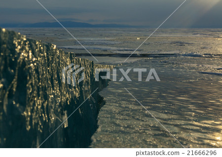 Cracks in the ice. 21666296