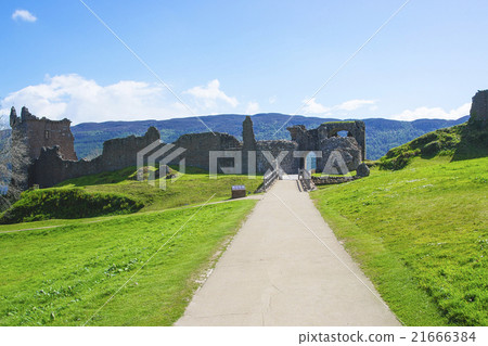 Gatehouse of Urquhart Castle in Loch Ness Gatehouse of Urquhart Castle in Loch Ness 21666384