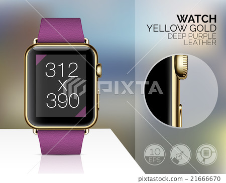 Smart watch isolated 21666670