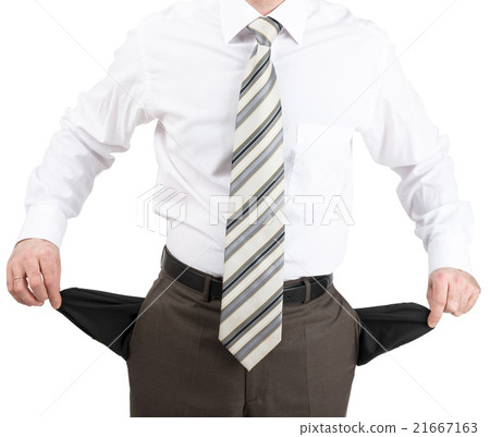 Businessman turned out his pockets 21667163