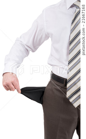 Businessman turned out his pocket Businessman turned out his pocket 21667168