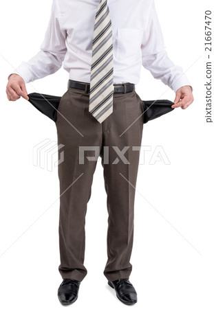 Businessman turned out his pockets 21667470