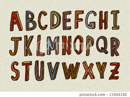 Handwritten alphabet 21668180