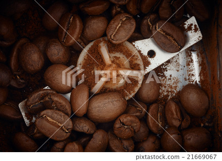 Coffee grains processing 21669067
