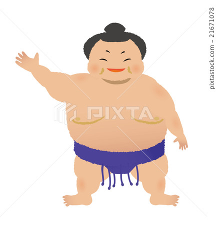 Wrestler (anko type) pointing finger 21671078