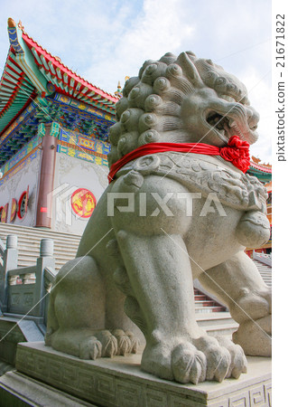 lion stone statue perspective lion stone statue perspective 21671822