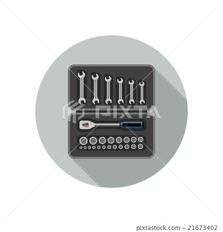 Tools flat icon. 21673402