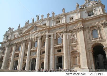 梵蒂岡城梵蒂岡城聖彼得大教堂梵蒂岡聖彼得羅 21674999