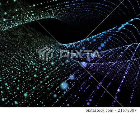 Abstract digital background glowing particles in - Stock Illustration ...