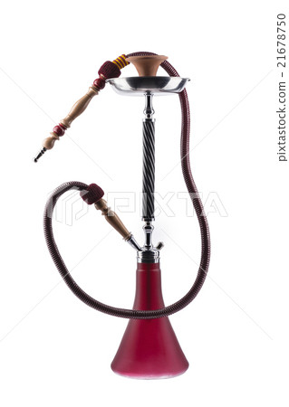 Delicate red modern hookah 21678750
