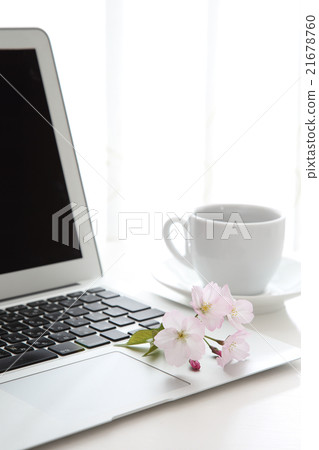 Cherry Blossoms, Books and Coffee 21678760