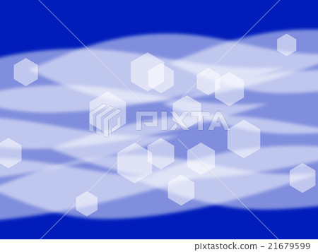 Wave and hexagon 21679599