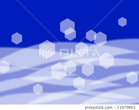 Wave and hexagon Wave and hexagon 21679601