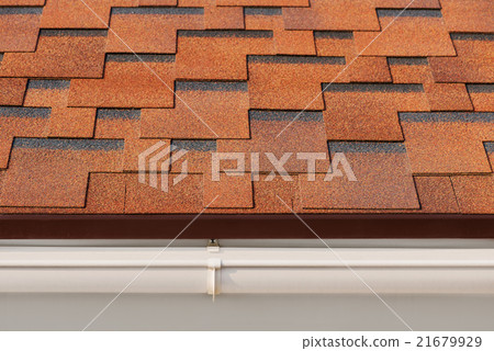 Bitumen asphalt shingles. 21679929