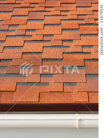 Bitumen asphalt shingles. 21679930